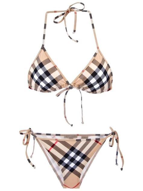 burberry style bikini|burberry one shoulder swimsuit.